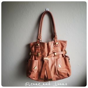 B Makowsky Genuine Croc Embossed Leather  Purse